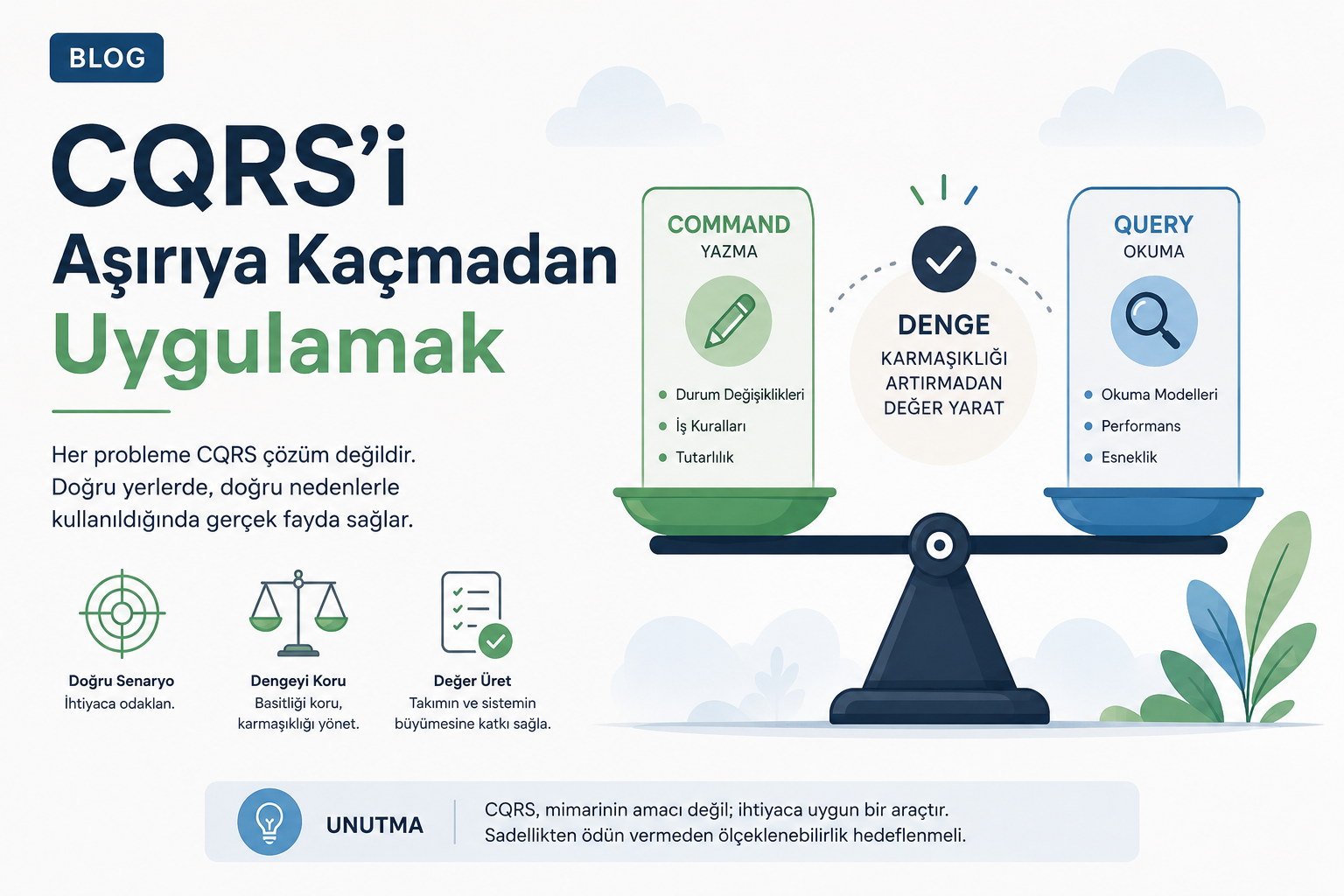 CQRS'i Aşırıya Kaçmadan Uygulamak